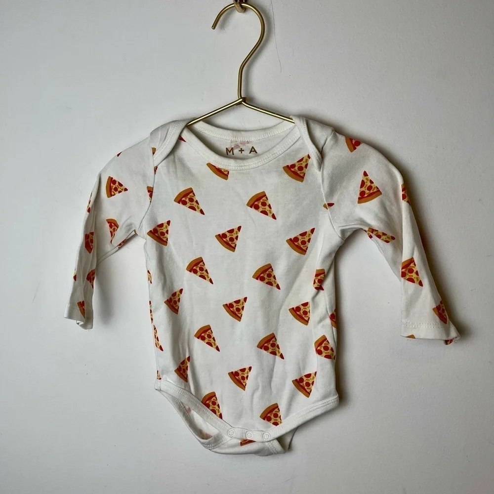 Monica and Andy Pizza Onesie 6-9 months